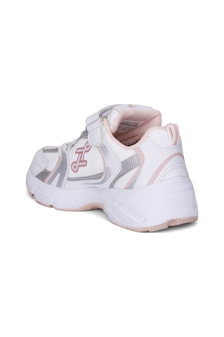 Nstil Günlük Unisex Çocuk Spor Ayakkabı Cırtlı Lastik Bağcık Desenli Rahat Hafif Taban Sneaker 180c Pembe