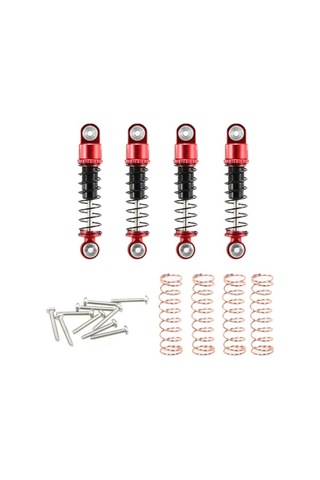 Didadodo 4 Adet Scx24 Amortisör Seti - 37mm Alüminyum, Ayarlanabilir Rc Araçlar İçin