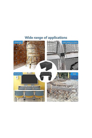 Rattan Mobilya Kelepçesi, Çok Yönlü Rattan Kanepe Kelepçesi, Dayanıklı Dış Mekan Rattan Sandalye Kelepçesi Kart Yuvası 5,25 Cm 8'li Paket Diğer