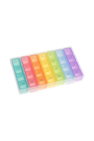Gajeena 28 Bölmeli 7 Günlük İlaç Düzenleyici, Günde 4 Kere İlaç Almak İçin Taşınabilir Plastik Organizer Kutusu Diğer