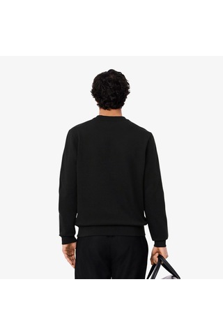 Lacoste Sh9818 Erkek Sweatshirt Siyah