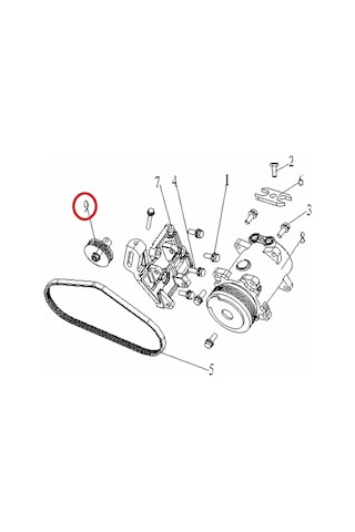 Geely Ck Echo Mk Familia Klima Kayış Gergisi