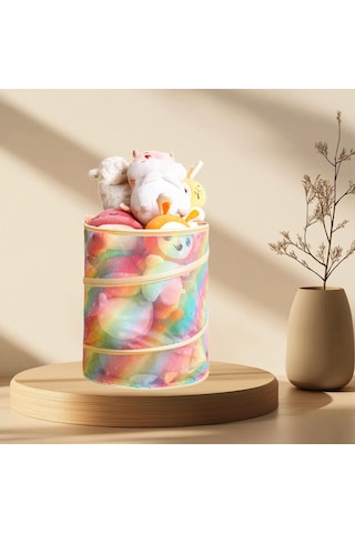 Suntek Çocuk Oyuncak Depolama Sepeti Çocuklar Odası Oturma Evi Gökkuşağı