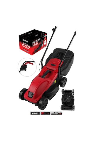 Assur 3107 1200W 30 L Toplama Torbalı Elektrikli Çim Biçme Makinesi