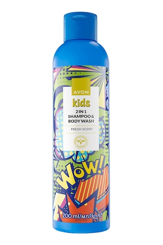 Kids Wow 2 Si 1 Arada Saç Ve Vücut Çocuk Şampuanı 200 Ml. Tüm Saçlar