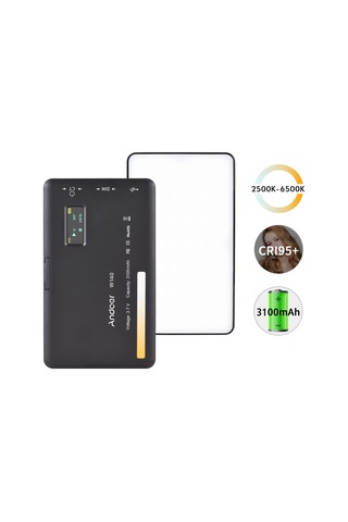 Andoer W140 Cep Led Video Işığı Kamera Dolgu Işığı Siyah Diğer