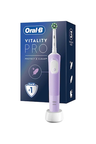 Oral-B Şarjlı Vitality Pro Koruma ve Temizlik Elektrikli Diş Fırçası Lila