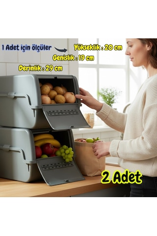 Technow Motek Mt-40 S-box 8 Litre Çok Amaçlı Organizer Düzenleyici Antrasit 2 Adet Antrasit