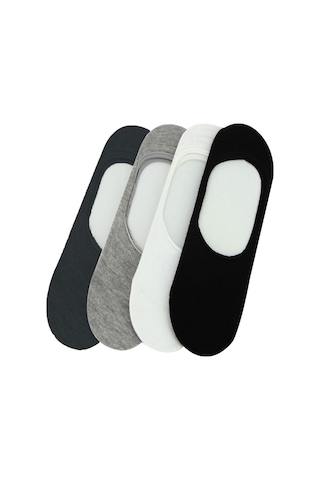 Şirin Erkek Dikişsiz Kaymaz Babet Çorap 6 Lı Paket Asorti Antrasit - Lacivert