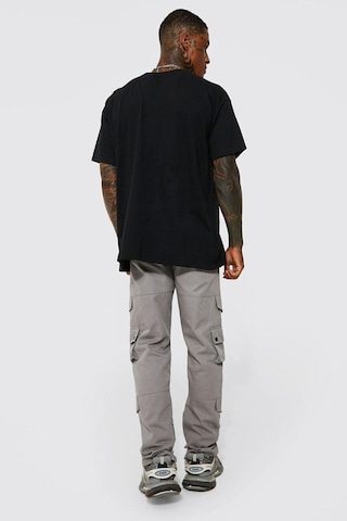 Erkek Siyah Oversize Celtc Baskılı T-shirt Siyah-67125