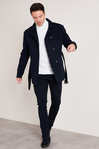 Buratti Slim Fit Cepli Pamuklu Kaşe Erkek Kaban 5841015 Lacivert