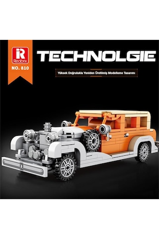 Reobrix Creator 810 Rolls Royce Phantom Iı Saloon Car Spor Araba Yaratıcı Yapı Blok Seti Building Blocks - 304 Parça