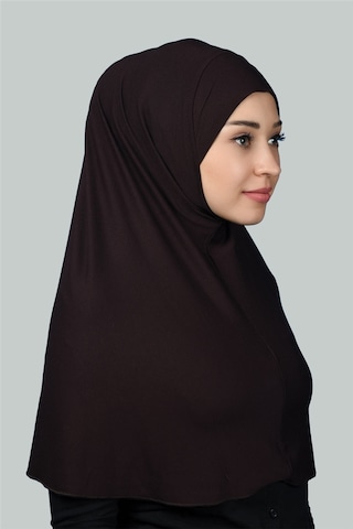 Altobeh Hazır Türban Pratik Eşarp Tesettür Hijab - Namaz Örtüsü Xl Koyu Kahverengi