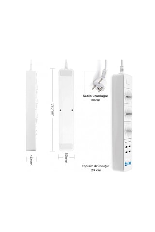 Vtn Bp-01 Wifi Yüksek Akım Korumalı Hızlı Şarj Özellikli Akıllı Priz Standart