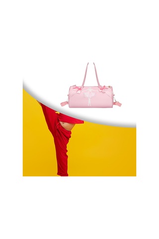 Homyl Bale Çantası Naylon Rahat Sevimli Yuvarlak Dans Jimnastik Dansçı Deseni