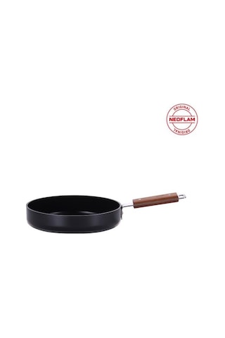 0128 D-neobn124 Bıen Alumınyum Dokum Tava Sıyah 24cm