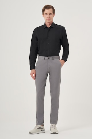 Morven Erkek Gri Yazlık Pamuk Yan Cep Slim Fit Chino Pantolon 25ys003011100 Gri