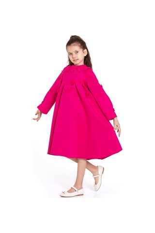 Xo Kids Kız Çocuk Elbise 4-8 Yaş 9192 Pembe