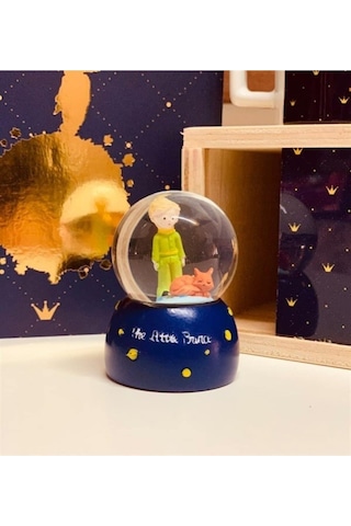 Mini Boy Küçük Prens Kar Küresi Işıklı 6.5 Cm Dekoratif Hediyelik Genel