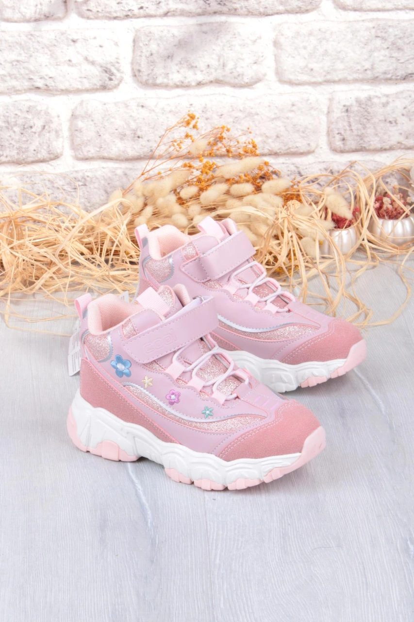 Fort Cool Bella Rahat Sıcak Astar Kaymaz Taban Kız Çocuk Bot Pudra