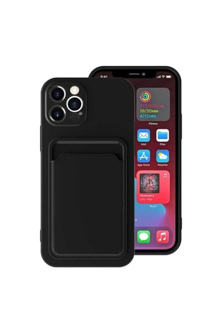 Apple Uyumlu iPhone 12 Pro Max Kılıf Zore Ofix Kapak Siyah