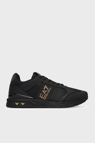 Ea7 Logolu Sneaker Ayakkabı Unisex Ayakkabı 7x000656 Af13550 Mz177 Siyah-gold
