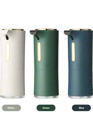 Skycity Evler İçin Dürtme Sensörlü Otomatik Köpük Sabun Dağıtıcı - 1200mah Şarj Edilebilir Batarya İle Hijyenik El Yıkama Yeşil