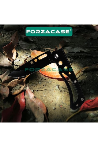 Forzacase Paslanmaz Çelik Ultra Keskin Outdoor Avcılık Kamp Çakısı Fc344 Siyah