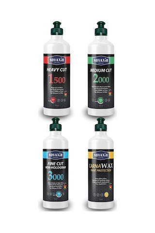 4 Lü Pasta Cila Set, 500 Ml Kalın, Orta, İnce Pasta-, Carnawax