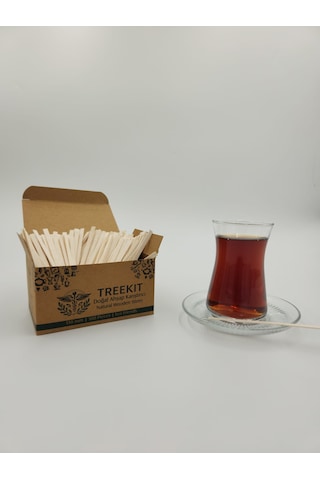 Ahşap Tahta Çay Kahve Karıştırıcı 11 Cm 2000adet %100 Doğal Açık Ahşap