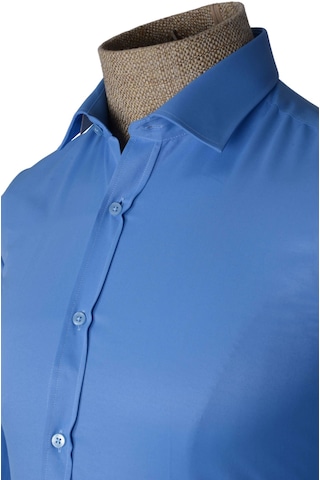 Cengiz İnler Standart Yaka Slim Fit Cepsiz Düz Erkek Gömlek 001