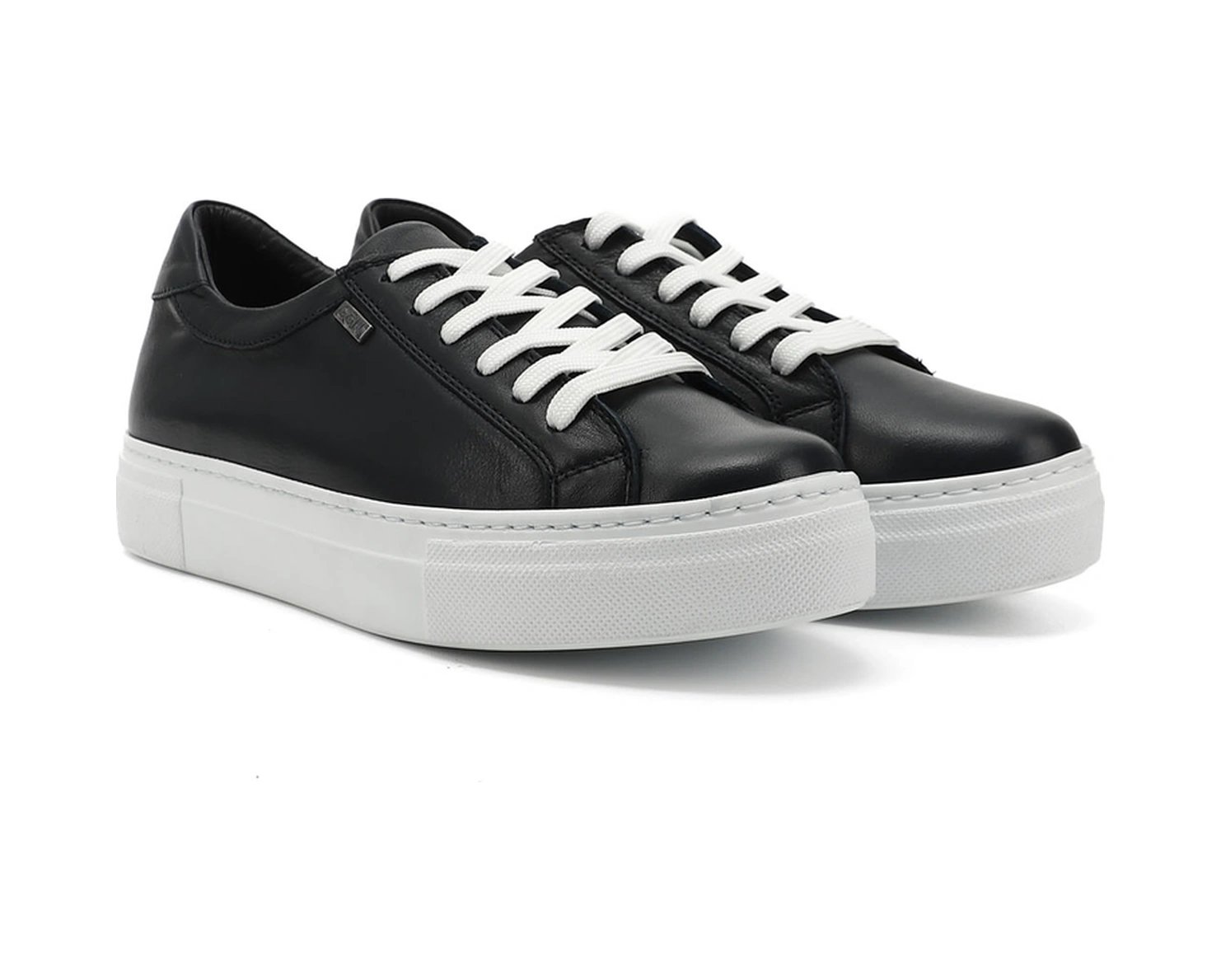 Gönderi(R) Gönderi R Kadın Lacivert Antik Bağcıklı Dolgu Taban Hakiki Deri Sneaker Gdza13424240 Lacivert