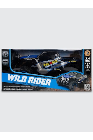 Şarjlı 1:10 Rc Dev Off-road Araba 15km/h Hızlı Arazi Aracı 40 Cm - Mavi