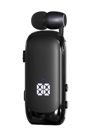 K88 Business Yaka Tek Kulak Bluetooth Kulaklık Siyah