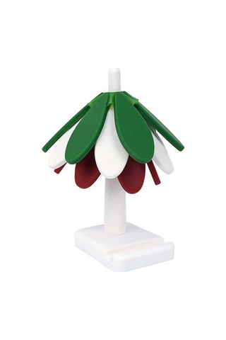 Ulzyvf Yalıtım Renkli Örtüsü Noel Matı Masa Isıya Isı Dayanıklı Çok Ağacı A Yw Çok Renkli