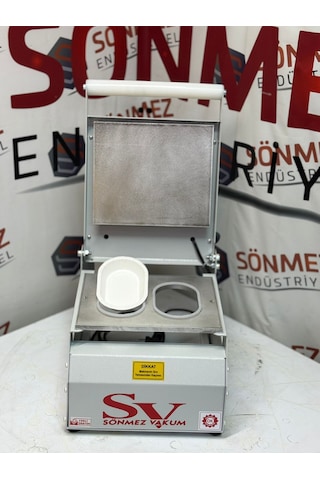 Sönmez Vakum 177 Oval Karton Tabak Kapatma Yapıştırma Makinesi