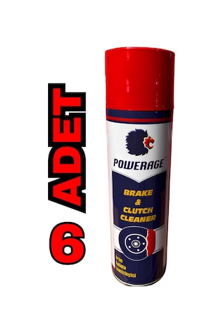 Powerage Fren,balata Ve Parça Temizleme Spreyi 500 Ml 6 Adet