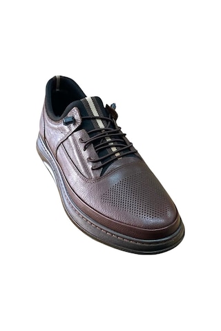 Castle Black 42554 Erkek Hakiki Deri Casual Ayakkabı Kahve Siyah