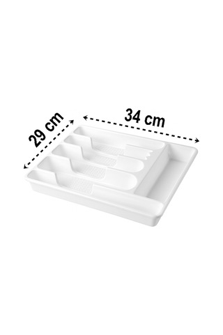Ny Home Çekmece İçi Kaşıklık 6 Gözlü Beyaz Beyaz