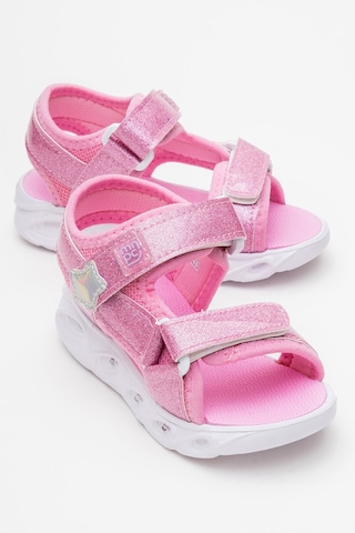 Mnpc Kız Çocuk Pembe Işıklı Anatomik Hafif Günlük Sandalet 25y3s1006859 Pembe