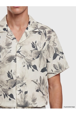 Lcw Vision Gri Regular Fit Desenli Erkek Gömlek