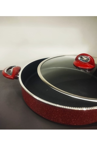 Taç Titan Granit 32 Cm Karnıyarık,pilav,dolma Basık Tencere