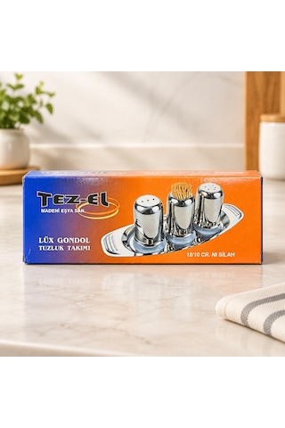 Küçük Metal Tuzluk Takımı Belirtilmemiş
