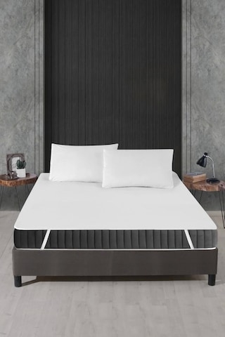 Alez Pamuklu Dört Köşe Lastik Yatak Koruyucu 100 200 Cm Renk