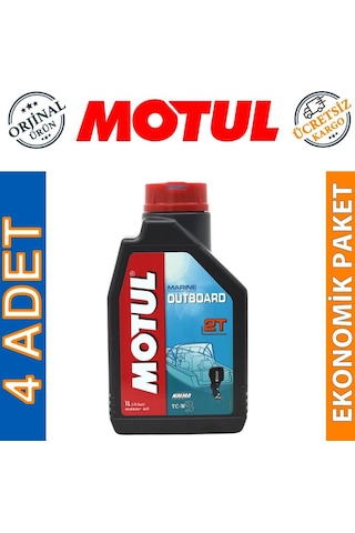 Motul Marine Outboard 2t 1 Lt 2 Zamanlı Tekne Motor Yağı 4 Adet