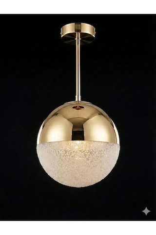 Bohem Aydınlatma Tavana Sıfır Gold 3 Renk Led Modern Top Avize Antre/hol Banyo Avizesi Gold 1