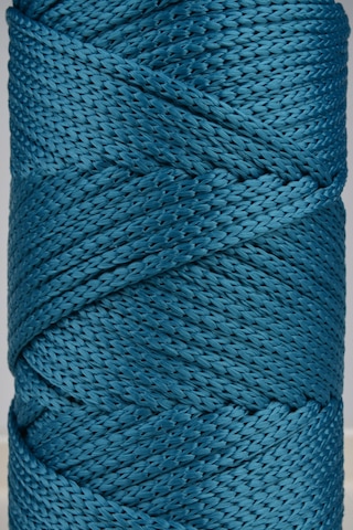 Sensy Premium Polyester Makrome Ipi 5 Mm Pp Cord 2li Set Petrol Mavisi Ip, Makrame, Supla, Çanta Ipi