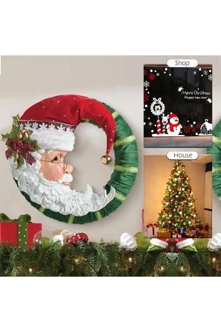 Skycity Noel Festivitesi İçin Kağıt Sticker - 30x20cm Boyutunda Ev Dekorasyonu - Festivite Atmosferini Artırır Çok Renkli