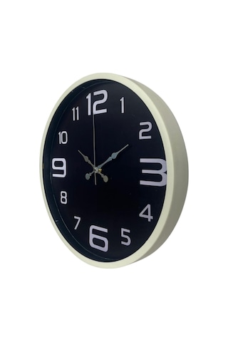 Krem Standart 36 Cm Duvar Saati Diğer 26482077