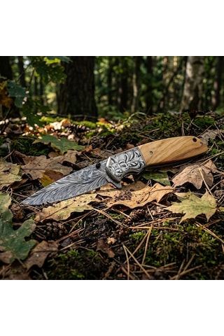 Knivox Sibirya Company Cm77 Taktik Edc Çakı - Paslanmaz Çelik Ergonomik Kabze Kamp Bıçağı Kahverengi